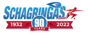 Schagringas logo, celebrating 90 years in business from 1932 to 2022