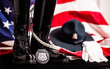 DSP Boots, Badge, Gloves, Hat and Flag
