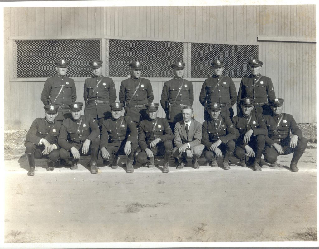 The State Highway Police in the 1920s.