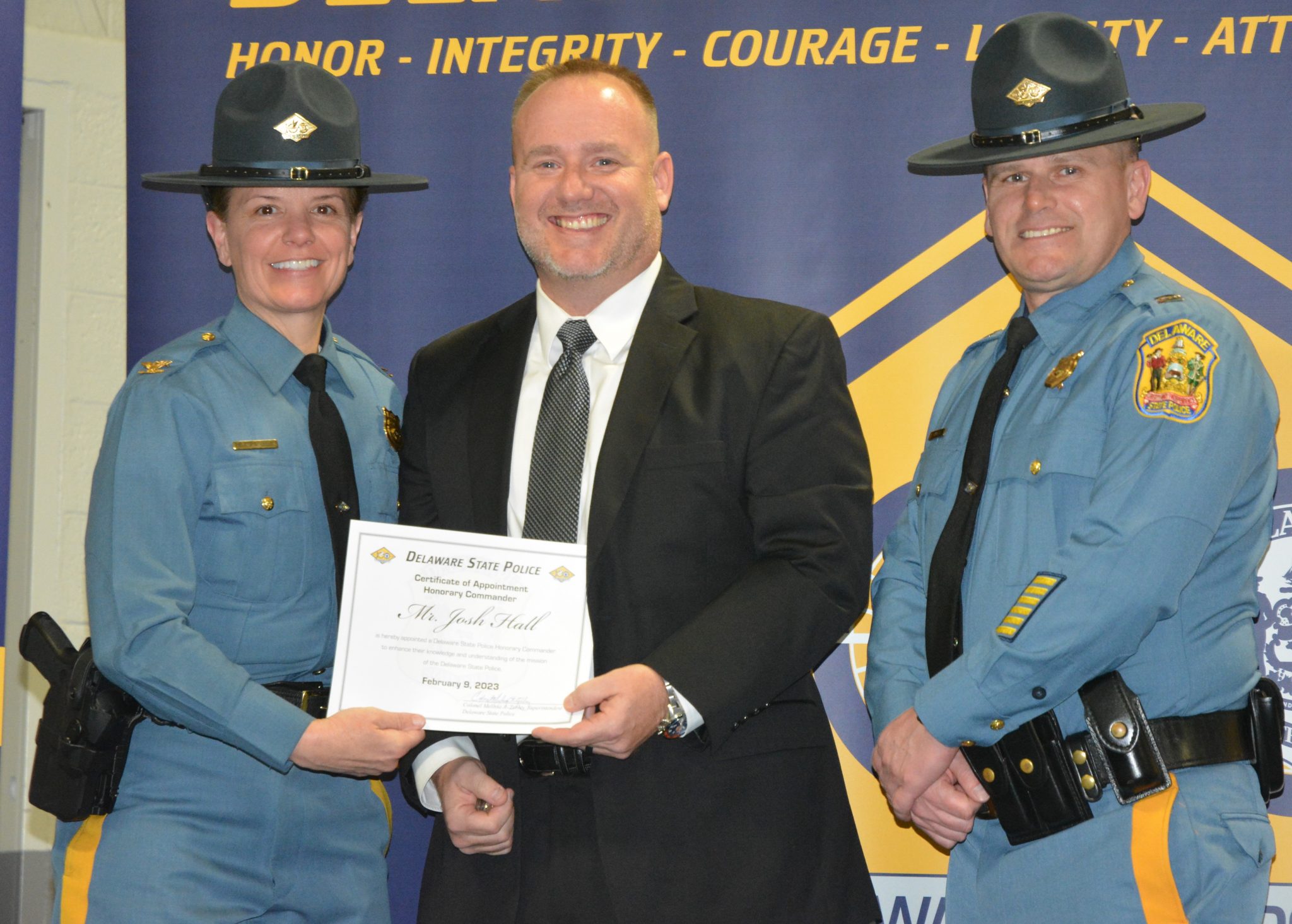 Delaware State Police Induct 2023 Honorary Commanders - Delaware State 