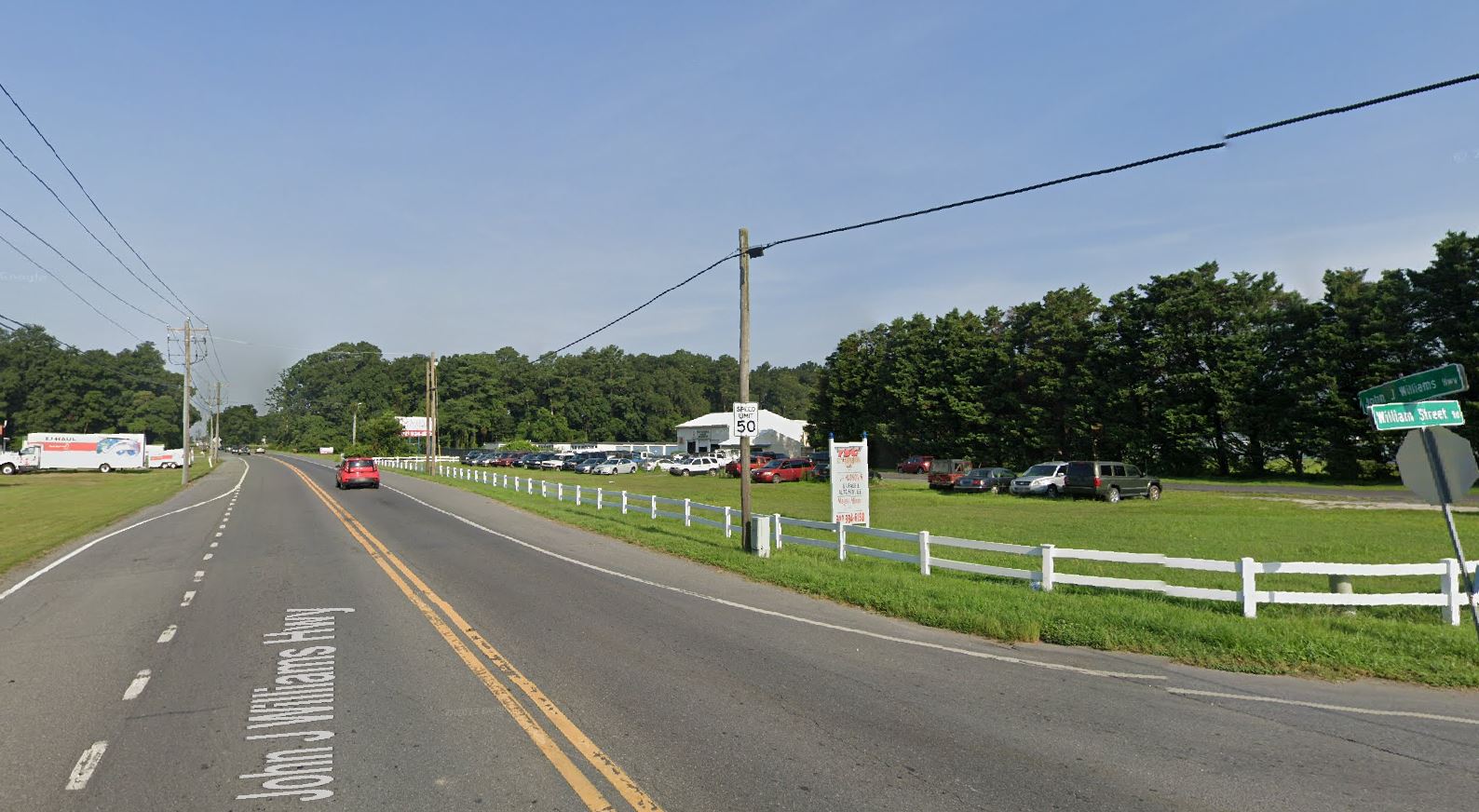 Google image of John J Williams Highway near William Street Road