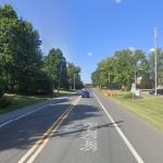 Salem Church Road in front of Christiana High School