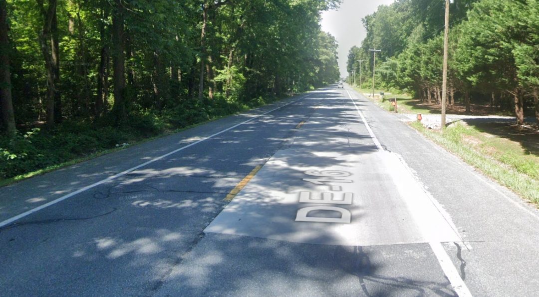 Google Maps screenshot of the collision scene area