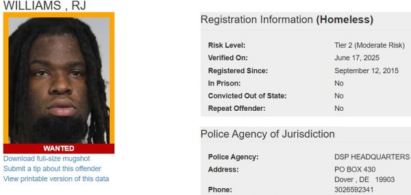 RJ Williams - Sex Offender Registry Status – Wanted