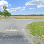 A screenshot from Google Maps of the crash location.