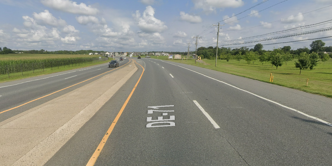 Google Maps screenshot of crash location.