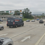 Screenshot of a Google Maps Street View image showing the approximate location of the fatal crash.