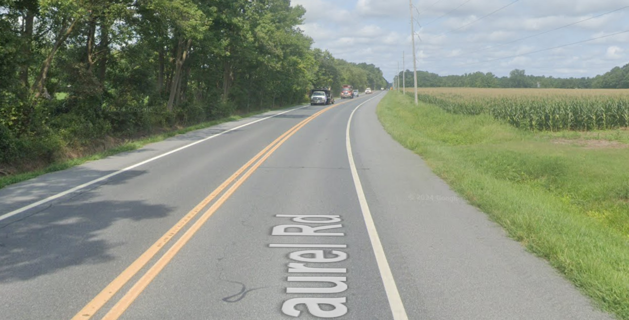 Screenshot of a Google Maps Street View image showing the approximate location of the fatal crash.