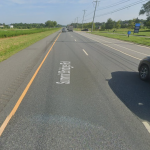 Google street view screenshot of the fatal crash location.