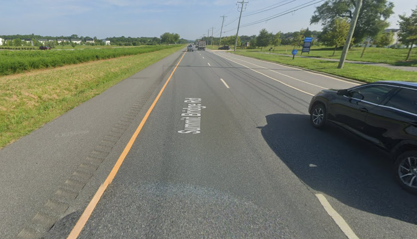 Google street view screenshot of the fatal crash location.