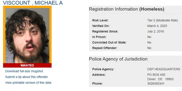 Michael Viscount - Sex Offender Status - Wanted