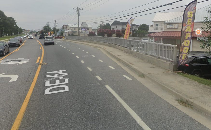 Screenshot of the Google Street View in the area of the crash.