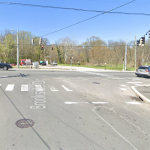 Screenshot from Google Maps of the intersection of Brookside Drive and North Maryland Avenue