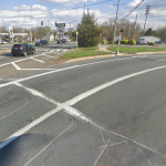 Screenshot from Google Maps of the fatal crash location