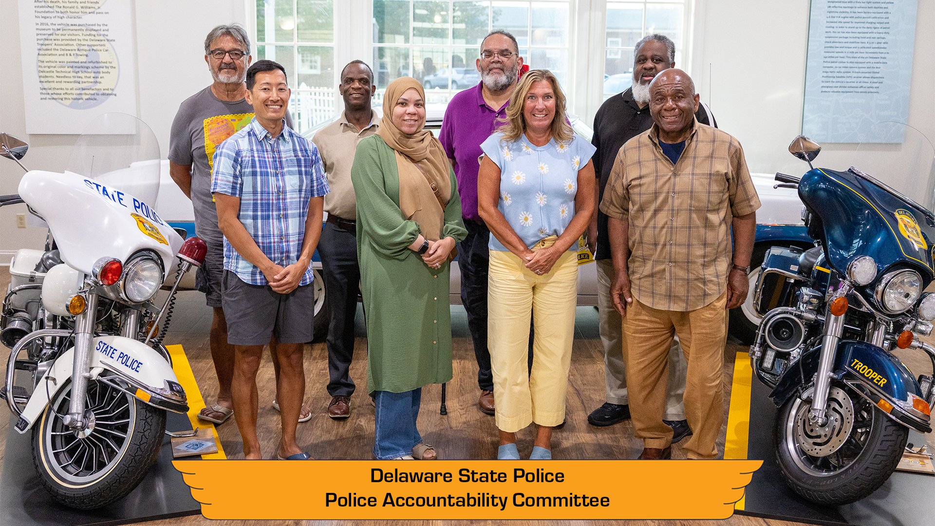 DSP Police Accountability Committee group photograph in the DSP Museum