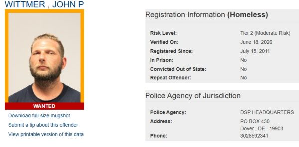 Screen shot of John Wittmer Sex Offender Status - Wanted