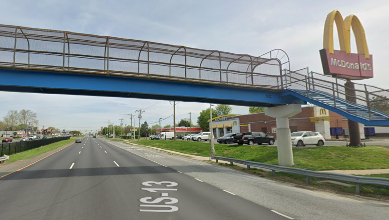 Screenshot from Google Maps image of the crash location.